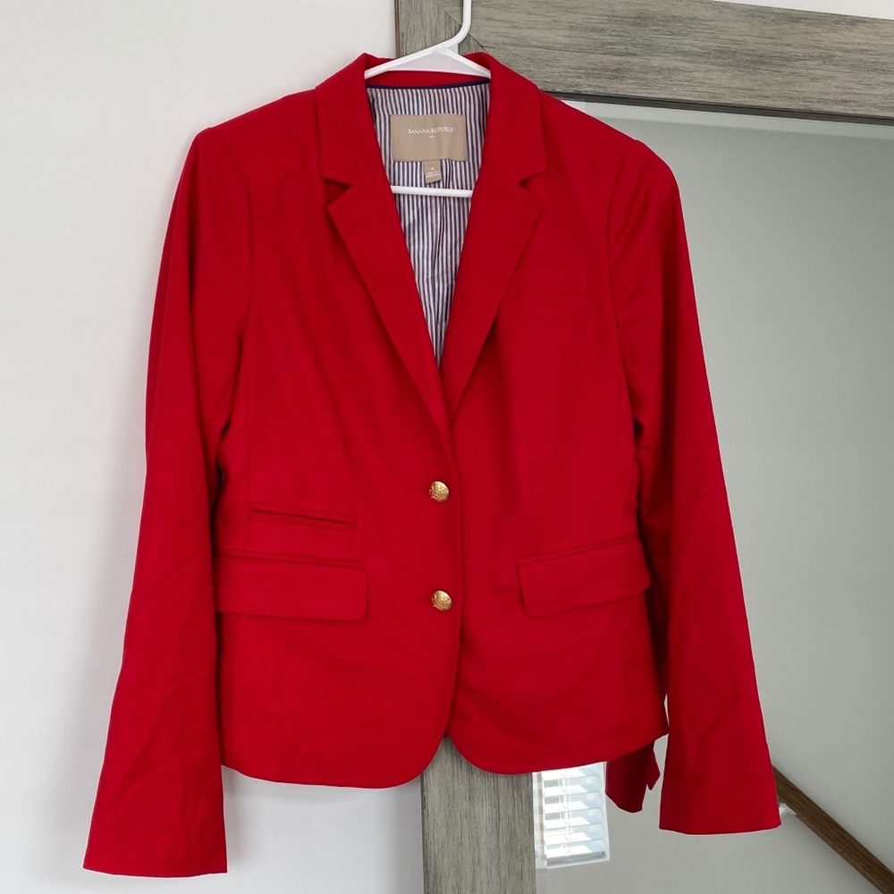 Red banana republic blazer